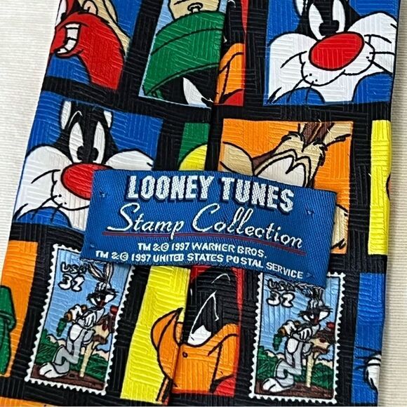 Looney Tunes 1997 Postal Service vintage neck tie - Picture 3 of 3